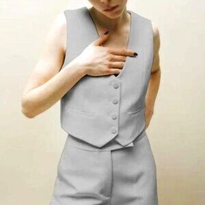 Jason Wu Grey Cropped Vest